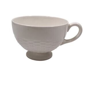 wedgewood of etruria barlaston footed willow weave tea cup set of 7
